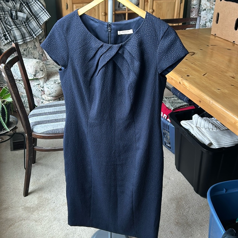 321.  Medium, Precis Petite Navy Dress